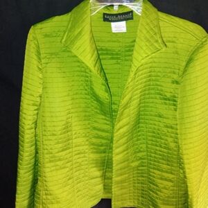 Harvé Benard by Benard Holtzman green quilted jacket